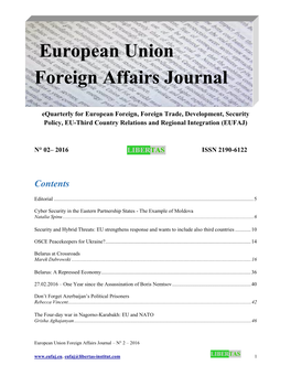 European Union Foreign Affairs Journal