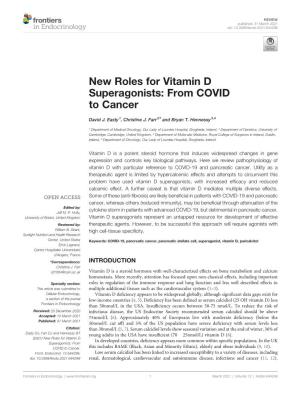 New Roles for Vitamin D Superagonists: from COVID to Cancer