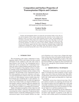 Composition and Surface Properties of Transneptunian Objects and Centaurs