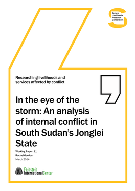 An Analysis of Internal Conflict in South Sudan's Jonglei State