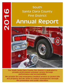 Annual Report Santa Clara County Fire District South