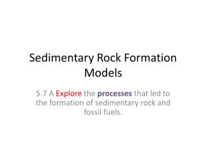 Sedimentary Rock Formation Models