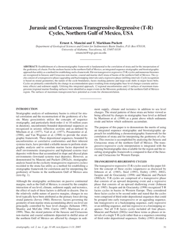 Jurassic and Cretaceous Transgressive-Regressive (T-R) Cycles, Northern Gulf of Mexico, USA