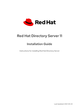 Red Hat Directory Server 11 Installation Guide