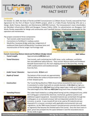 Project Overview Fact Sheet