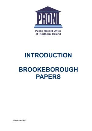 Introduction to the Brookeborough Papers Adobe