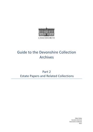 Guide to the Devonshire Collection Archives
