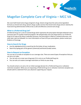 Magellan Complete Care of Virginia- MCC VA