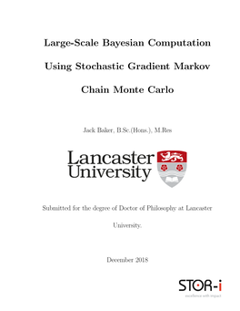 Large-Scale Bayesian Computation Using Stochastic Gradient Markov