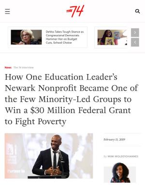 How One Education Leader's Newark Nonprofit Became One of the Few