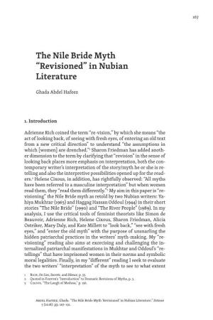The Nile Bride Myth “Revisioned” in Nubian Literature