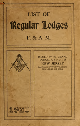 List of Regular Lodges F