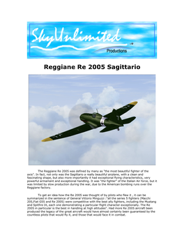 Reggiane Re 2005 Sagittario