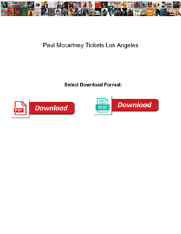 Paul Mccartney Tickets Los Angeles