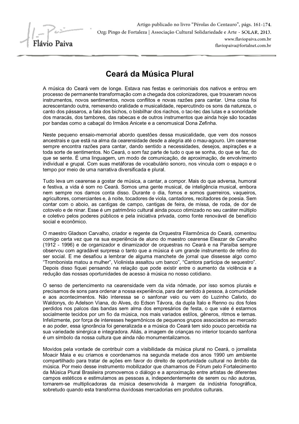 Ceará Da Música Plural