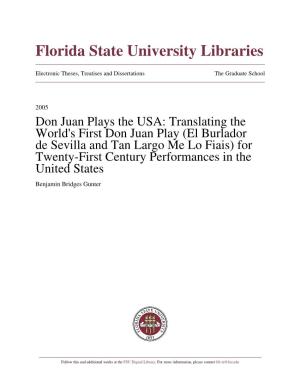 Translating the World's First Don Juan Play (El Burlador De Sevilla