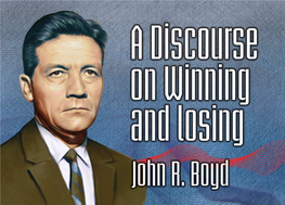 A Discourse on Winning and Losing