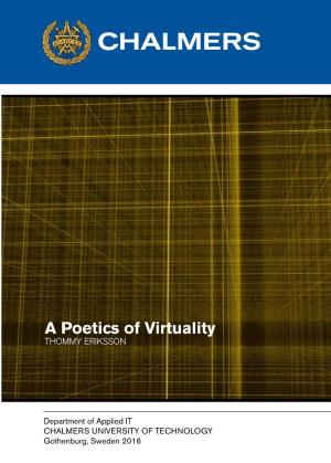 A Poetics of Virtuality
