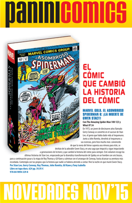 El Cómic Que Cambió La Historia Del Cómic Marvelm Gold