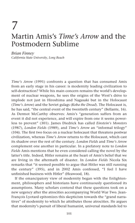 Martin Amis: Postmodernism and Beyond, Edited by Gavin Keulks 102 Martin Amis: Postmodernism and Beyond a Lethal Hostility to Deviation Or Resistance