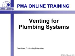 Venting for Plumbing Systems