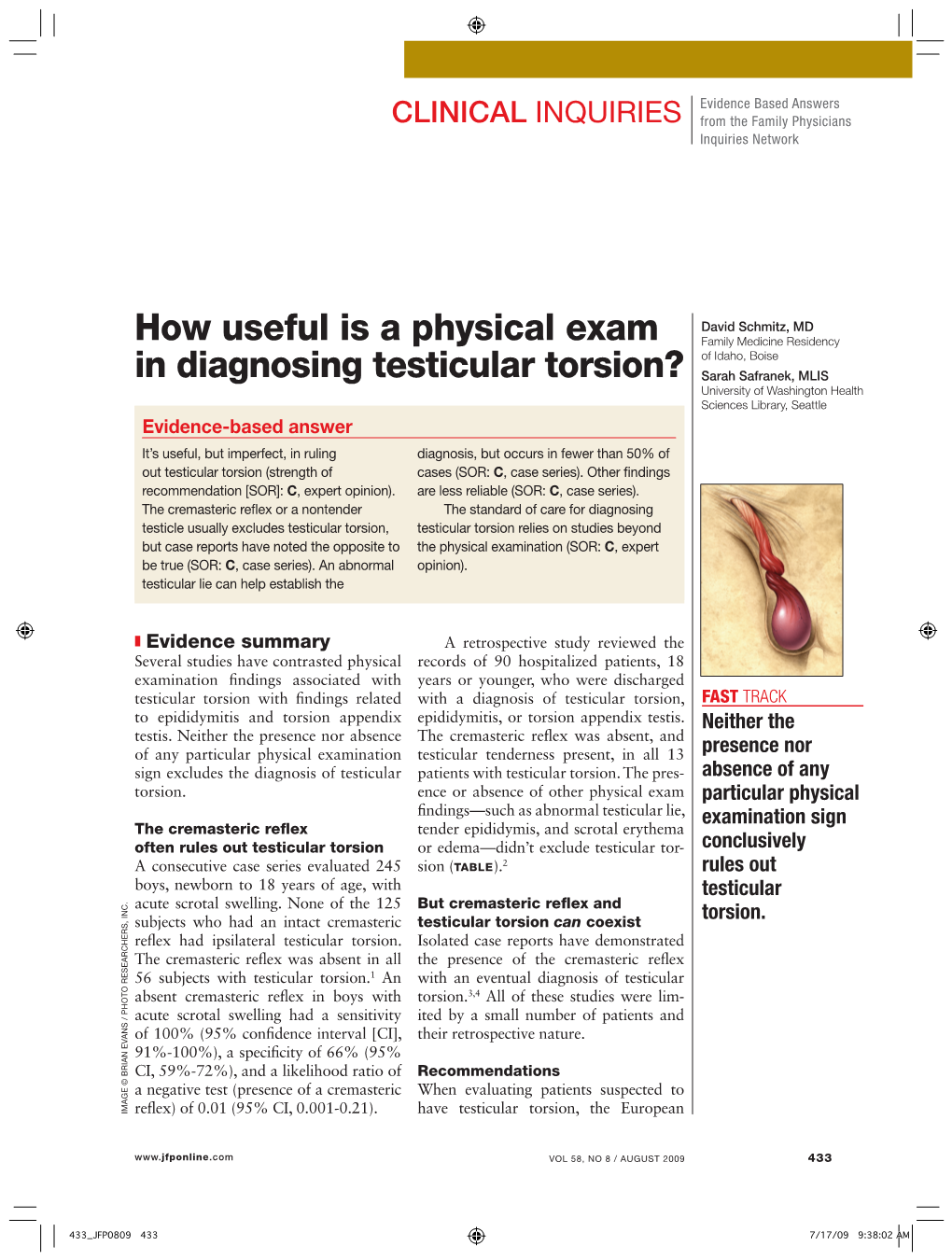 How Useful Is A Physical Exam In Diagnosing Testicular Torsion Docslib