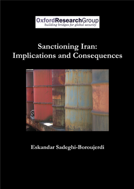 Sanctioning Iran: Implications and Consequences