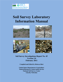 Soil Survey Laboratory Information Manual, Version 2.0 (SSIR No