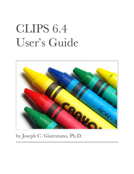 CLIPS 6.4 User's Guide