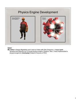 Physics Engine Development