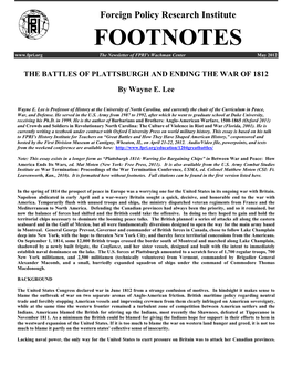 The Battles of Plattsburgh and Ending the War of 1812