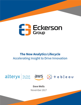 The New Analytics Lifecycle Accelerating Insight to Drive Innovation