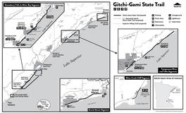 Map of Gitchi-Gami State Trail Segments