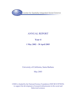 Annual Report, Year 4