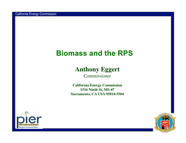 Biomass and the RPS