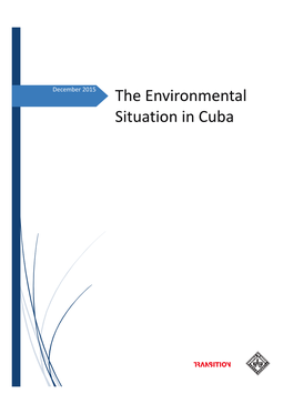 The Environmental Situation in Cuba