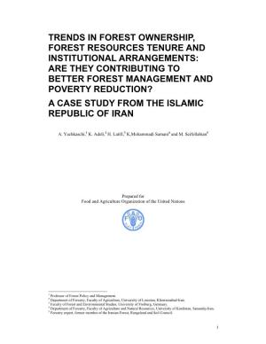 Trends in Forest Ownership, Forest Resources Tenure