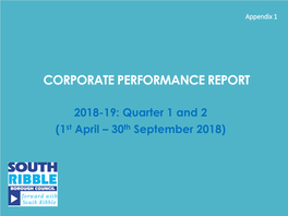 Corporate Performance Report
