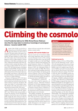 Climbing the Cosmological Distance Ladder