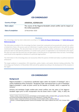 Coi Chronology