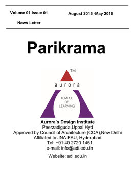 Aurora's Design Institute Peerzadiguda,Uppal,Hyd Approved