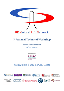 3Rd Annual Technical Workshop Programme & Book of Abstracts