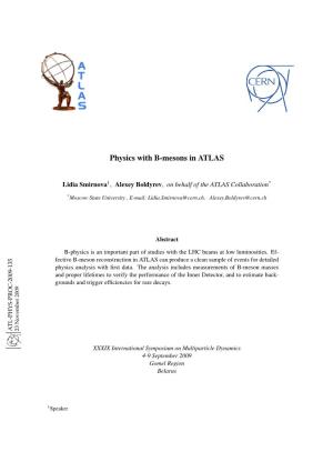Physics with B-Mesons in ATLAS