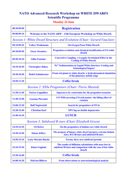 Programme (Talks, Pdf)