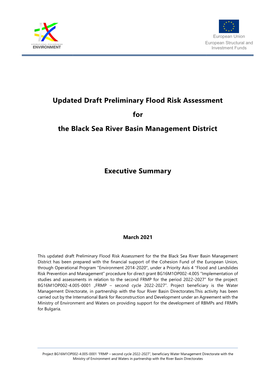 Updated Draft Preliminary Flood Risk Assessment for the Black Sea River Basin Management District Executive Summary