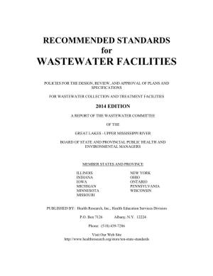 Recommended Standards for Wastewater Facilities
