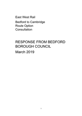 East West Rail Bedford to Cambridge Route Option Consultation