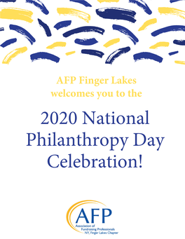 2020 National Philanthropy Day Celebration!