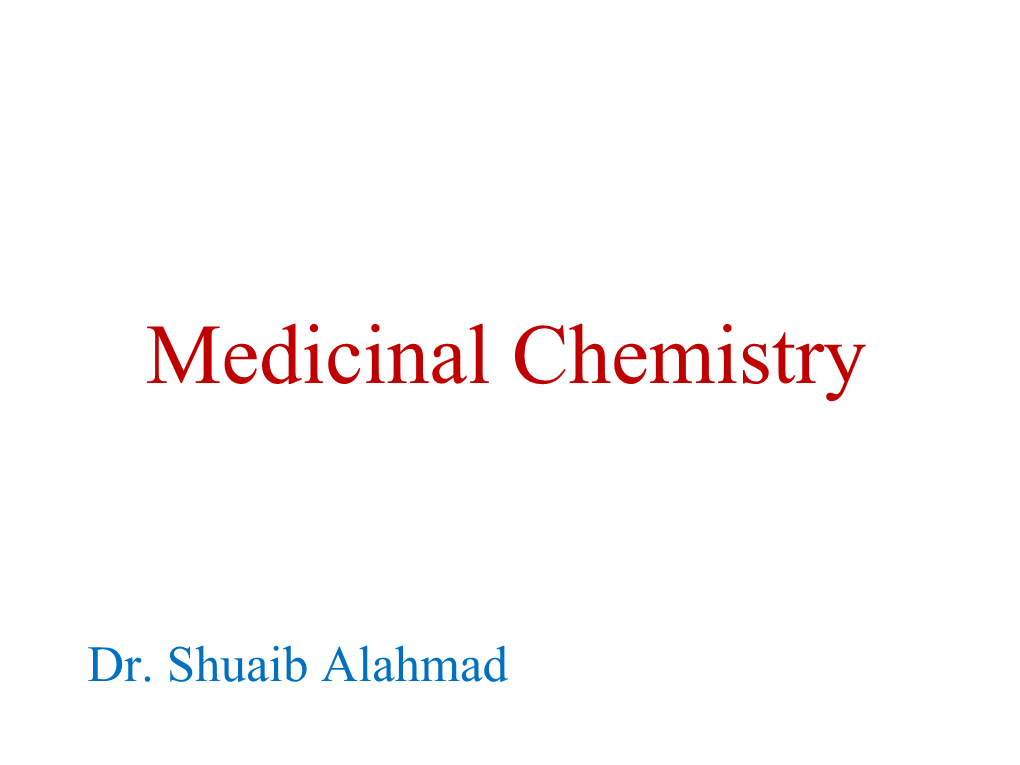 Medicinal Chemistry