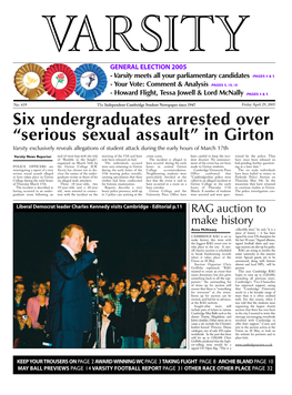 In Girton Varsity Exclusively Reveals Allegations of Student Attack During the Early Hours of March 17Th